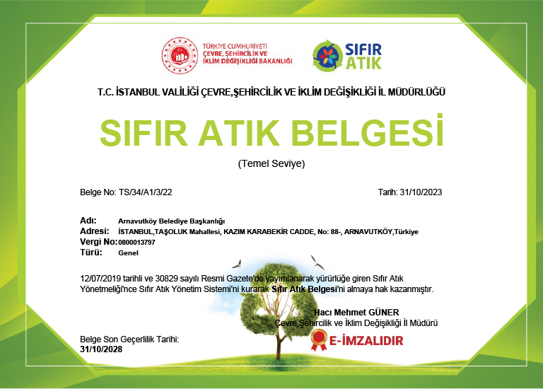 Sıfır Atık Belgemiz