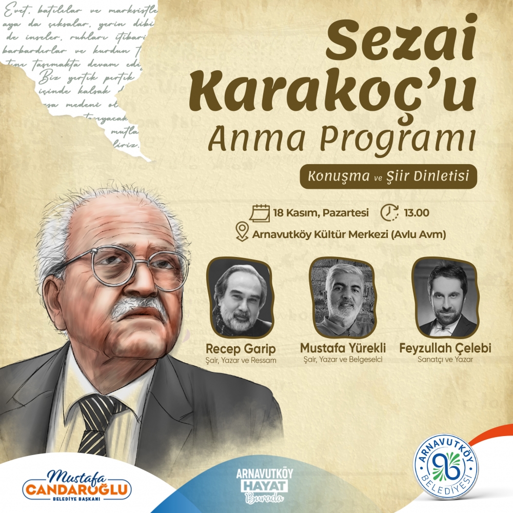 Sezai Karakoç'u Anma Programı