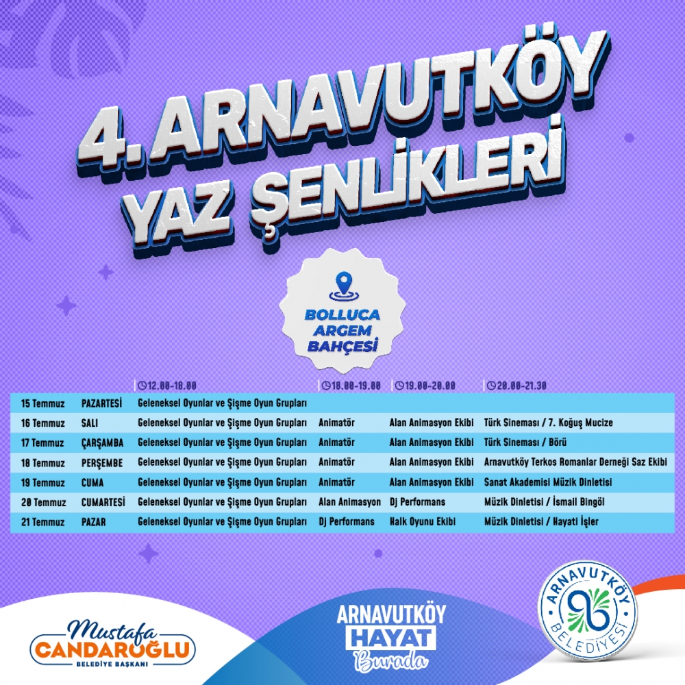 4. Arnavutköy Yaz Şenlikleri Bolluca